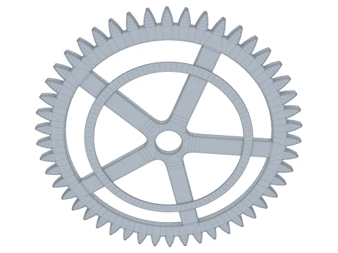 Gear Spur D209mm T7mm M1 3D Model