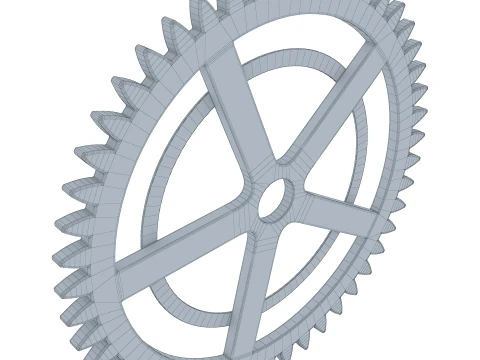 Gear Spur D209mm T7mm M1 3D Model