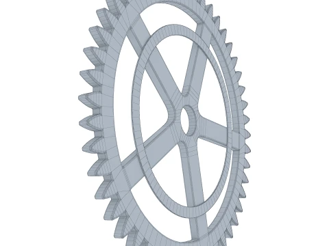 Gear Spur D209mm T7mm M1 3D Model