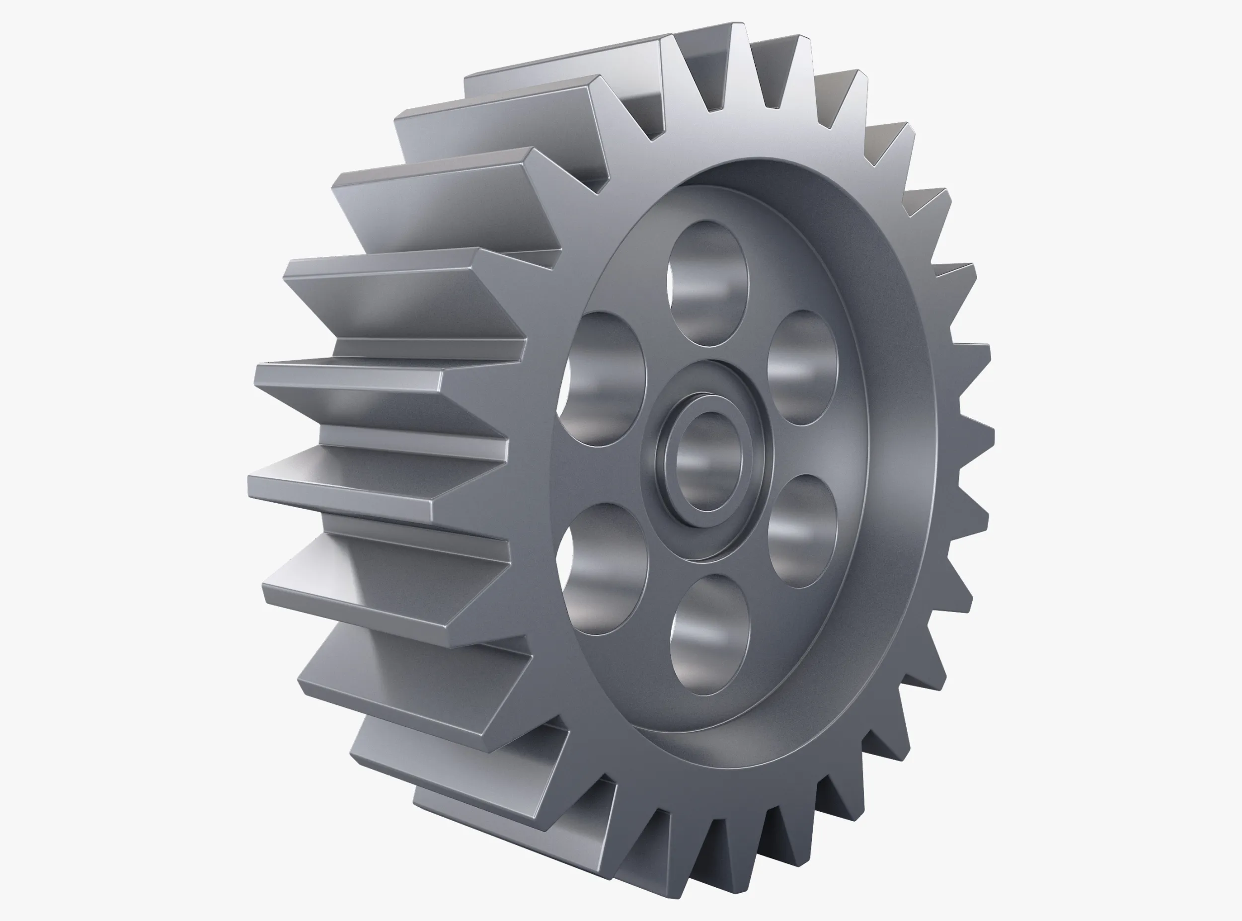 Gear Spur D220mm T71mm M1 3D Model .c4d .max .obj .3ds .fbx .stl .blend