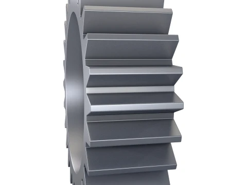 Gear Spur D220mm T71mm M1 3D Model
