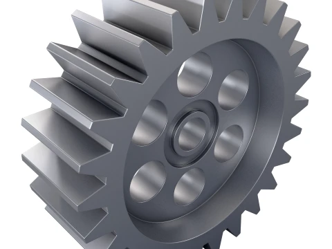 Gear Spur D220mm T71mm M1 3D Model