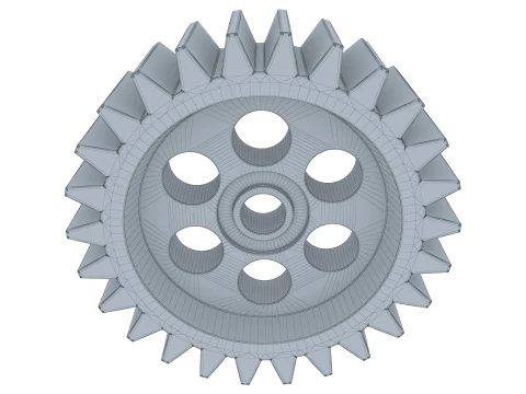 Gear Spur D220mm T71mm M1 3D Model