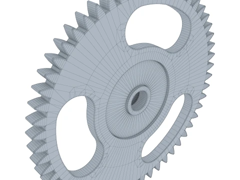 Gear Spur D237mm T19mm M1 3D Model