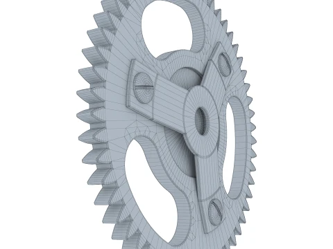 Gear Spur D237mm T19mm M1 3D Model