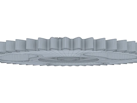 Gear Spur D237mm T19mm M1 3D Model
