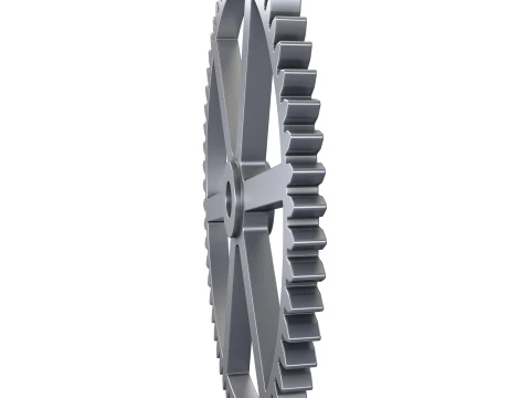 Dente de engrenagem D238mm T19mm M1 Modelo 3D