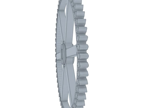 Dente de engrenagem D238mm T19mm M1 Modelo 3D