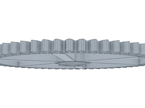 Dente de engrenagem D238mm T19mm M1 Modelo 3D