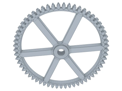 Gear Spur D238mm T22mm M1 3D Model
