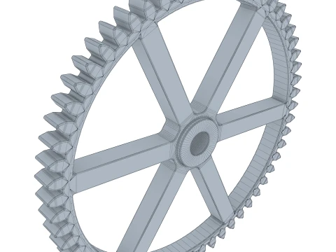 Gear Spur D238mm T22mm M1 3D Model
