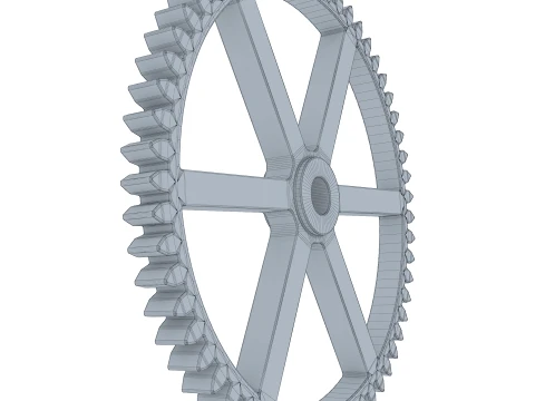 Gear Spur D238mm T22mm M1 3D Model