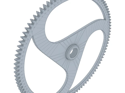 Gear Spur D261mm T14mm M1 3D Model