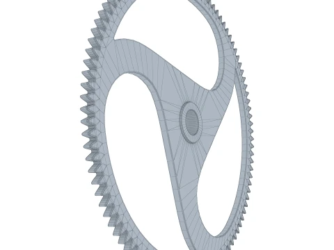 Gear Spur D261mm T14mm M1 3D Model