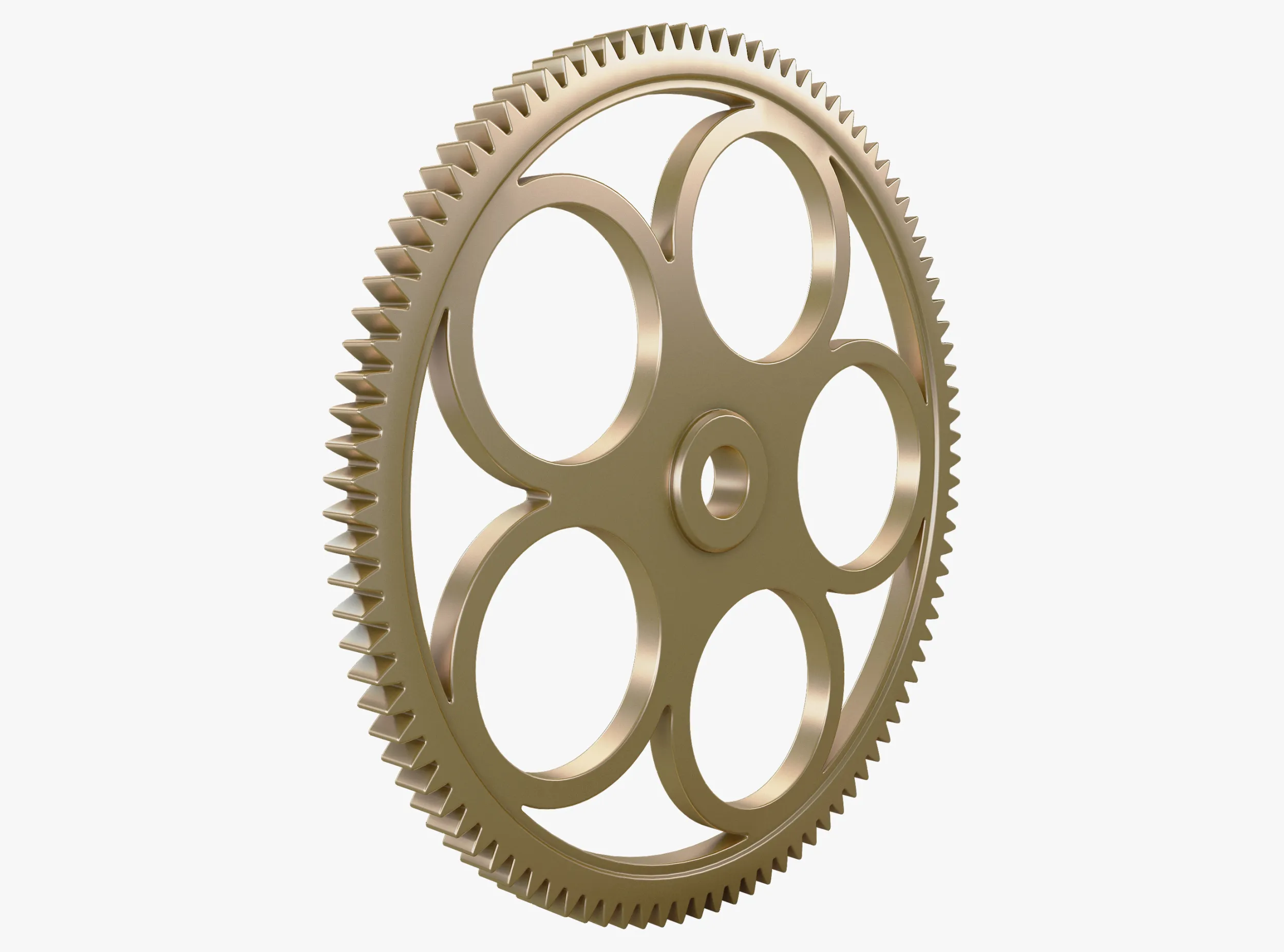 Gear Spur D261mm T16mm M1 3D Model .c4d .max .obj .3ds .fbx .stl .blend 