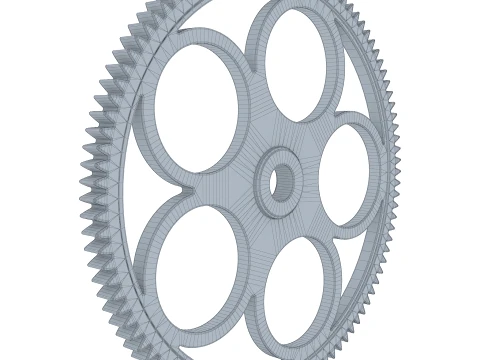 Gear Spur D261mm T16mm M1 3D Model