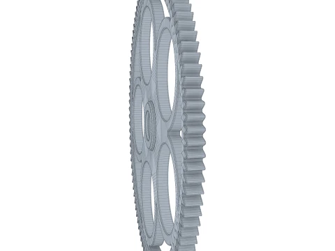 Gear Spur D261mm T16mm M1 3D Model