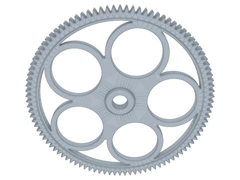 Gear Spur D261mm T16mm M1 3D Model