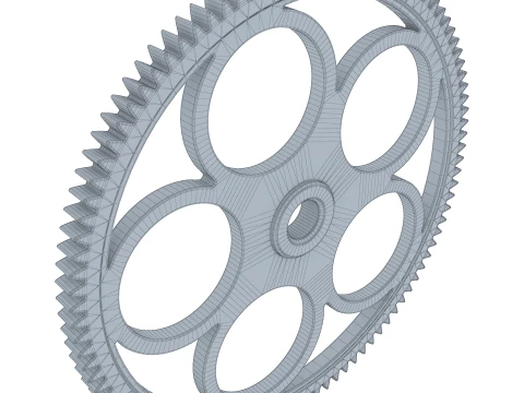 Gear Spur D261mm T16mm M1 3D Model