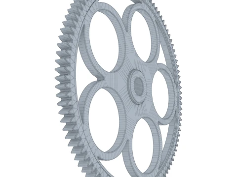 Gear Spur D261mm T16mm M1 3D Model