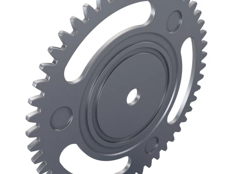 Gear Spur D271mm T6mm M1 3D Model