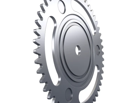 Gear Spur D271mm T6mm M1 3D Model