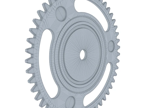 Gear Spur D271mm T6mm M1 3D Model