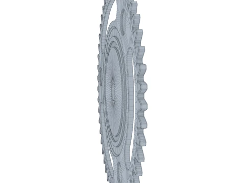 Gear Spur D271mm T6mm M1 3D Model