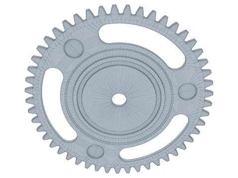 Gear Spur D271mm T6mm M1 3D Model