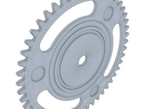 Gear Spur D271mm T6mm M1 3D Model
