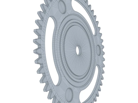 Gear Spur D271mm T6mm M1 3D Model