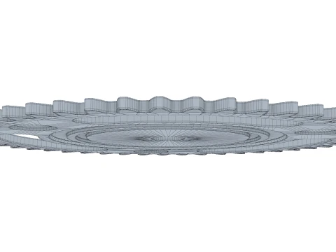 Gear Spur D271mm T6mm M1 3D Model