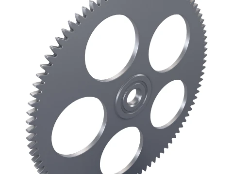Gear Spur D285mm T9mm M1 3D Model