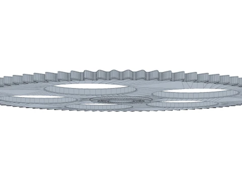 Gear Spur D285mm T9mm M1 3D Model