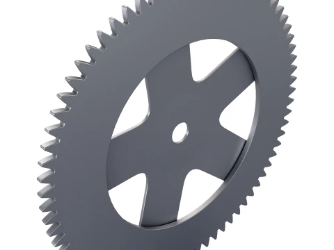 Gear Spur D308mm T18mm M1 3D Model
