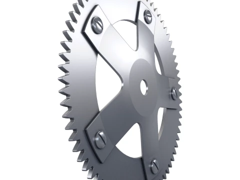 Gear Spur D308mm T18mm M1 3D Model