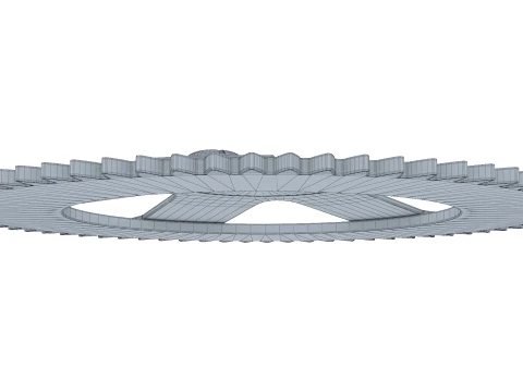 Gear Spur D308mm T18mm M1 3D Model