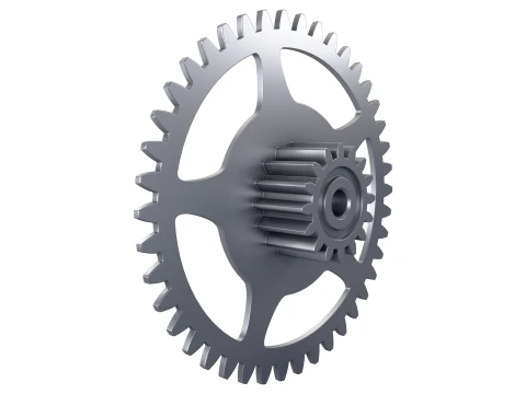 Zahnrad D312mm T57mm M1 3D Modell
