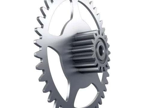 Sperone per ingranaggi D312mm T57mm M1 Modello 3D