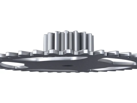 Sperone per ingranaggi D312mm T57mm M1 Modello 3D