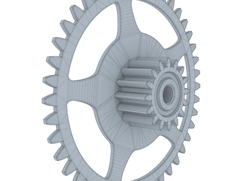 Sperone per ingranaggi D312mm T57mm M1 Modello 3D