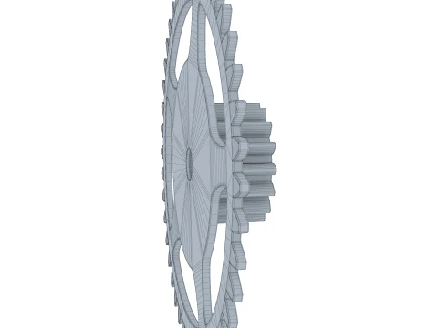 Sperone per ingranaggi D312mm T57mm M1 Modello 3D