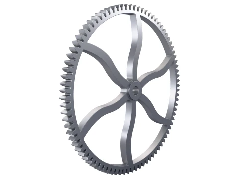 Gear Spur D326mm T22mm M1 3D Model