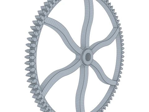 Sperone per ingranaggi D326mm T22mm M1 Modello 3D