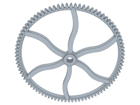 Sperone per ingranaggi D326mm T22mm M1 Modello 3D