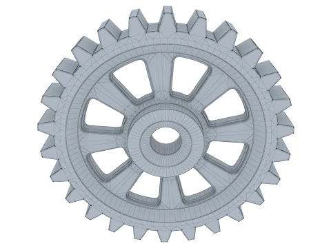 歯車平径 D326mm T54mm M1 3Dモデル