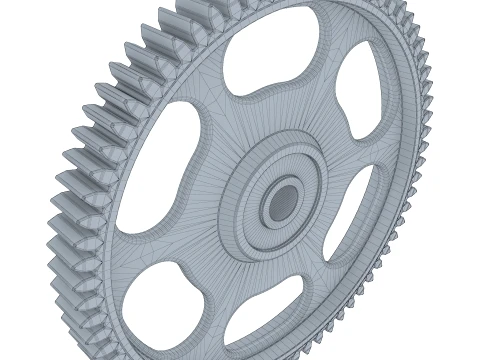 Gear Spur D397mm T43mm M1 3D Model