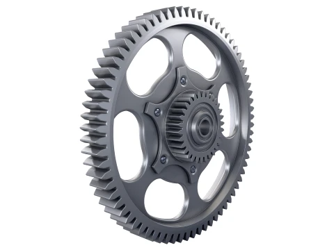Zahnrad D397mm T70mm M1 3D Modell