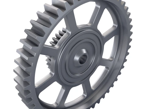 Gear Spur D524mm T119mm M1 3D Model