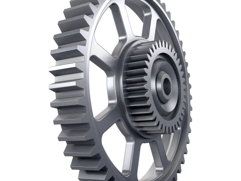 Gear Spur D524mm T119mm M1 3D Model